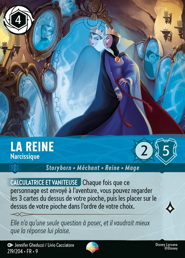 La Reine - Narcissique — Disney Lorcana Personnage card from Fabled