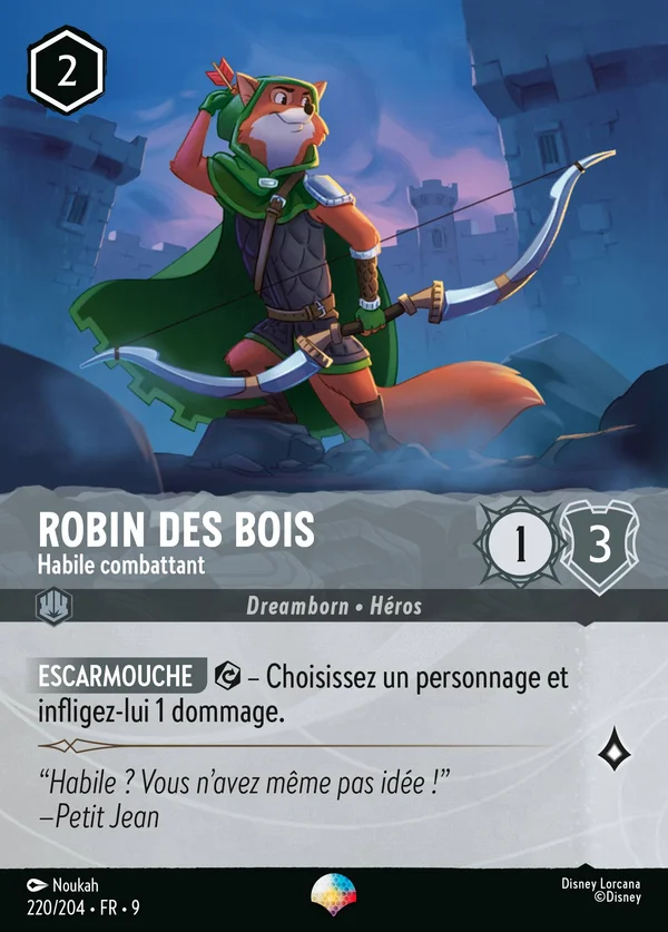 Robin des Bois - Habile combattant — Disney Lorcana Personnage card from Fabled