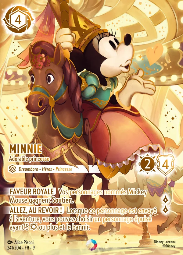 Minnie - Adorable princesse — Disney Lorcana Personnage card from Fabled