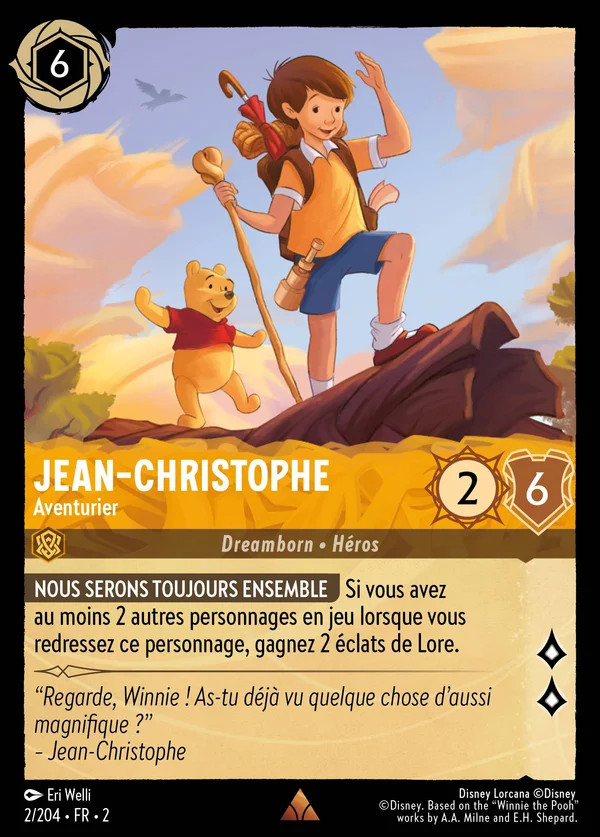 Jean-Christophe - Aventurier — Disney Lorcana Personnage card from Rise of the Floodborn
