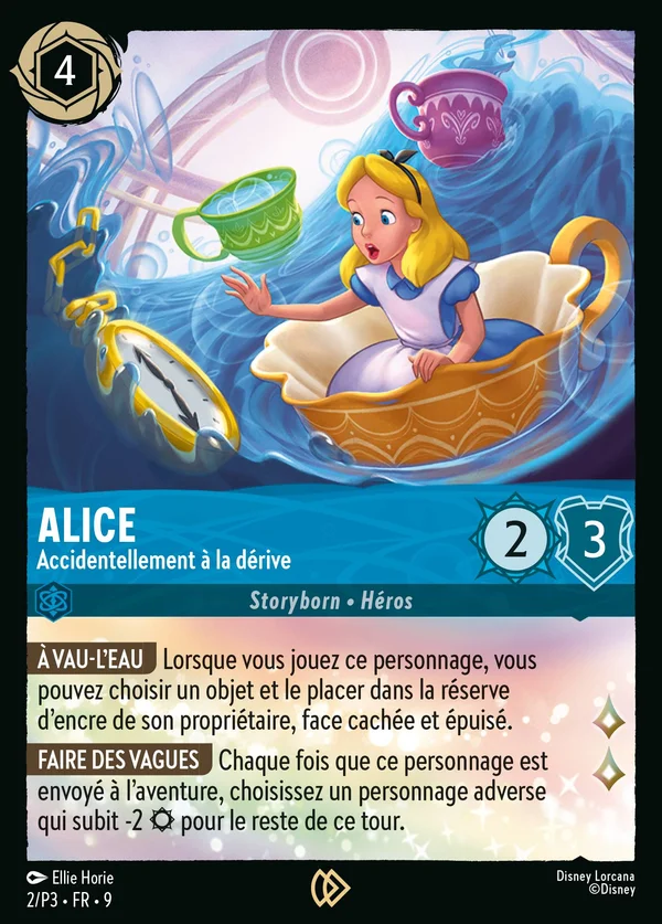 Alice - Accidentellement à la dérive — Disney Lorcana Personnage card from Fabled