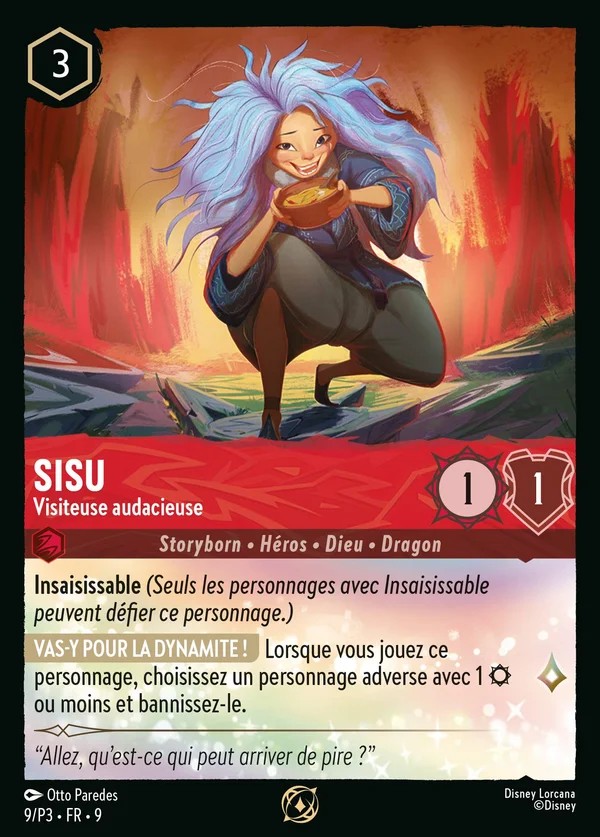 Sisu - Visiteuse audacieuse — Disney Lorcana Personnage card from Fabled