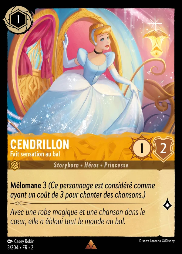 Cendrillon - Fait sensation au bal — Disney Lorcana Personnage card from Rise of the Floodborn