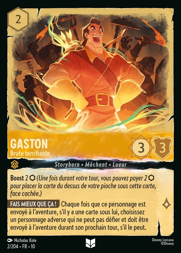 Gaston - Brute terrifiante — Disney Lorcana Personnage card from Whispers in the Well