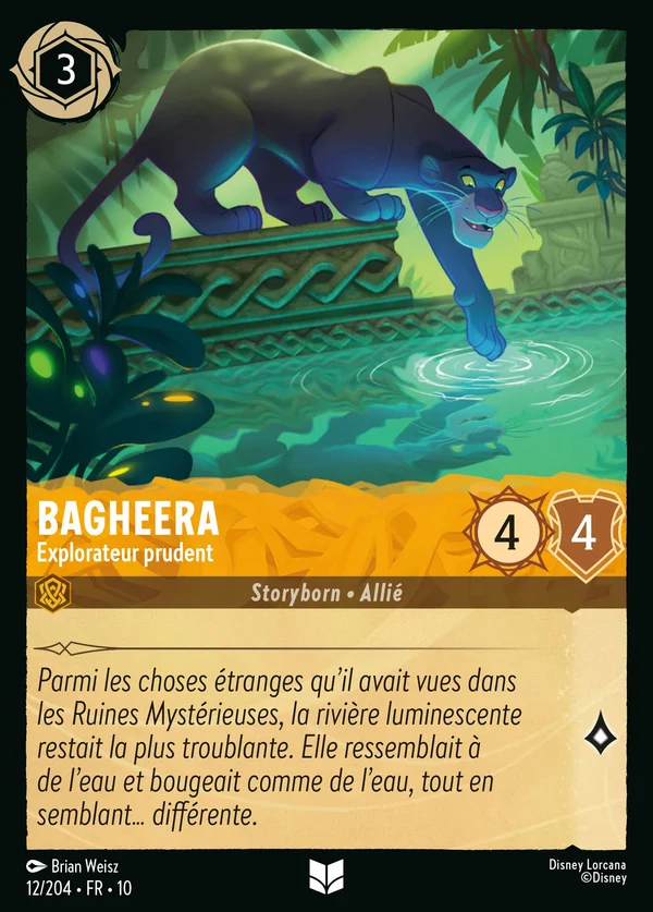Bagheera - Explorateur prudent — Disney Lorcana Personnage card from Whispers in the Well