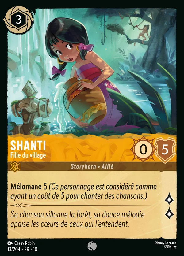 Shanti - Fille du village — Disney Lorcana Personnage card from Whispers in the Well