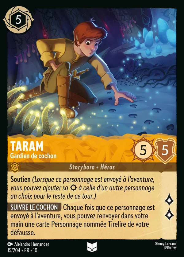 Taram - Gardien de cochon — Disney Lorcana Personnage card from Whispers in the Well