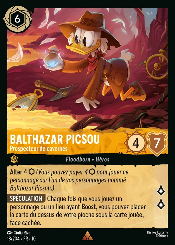 Balthazar Picsou - Prospecteur de cavernes — Disney Lorcana Personnage card from Whispers in the Well