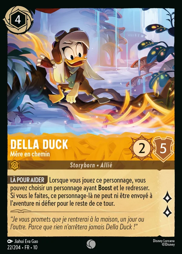 Della Duck - Mère en chemin — Disney Lorcana Personnage card from Whispers in the Well