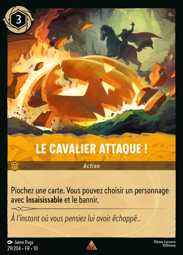 Le Cavalier attaque ! — Disney Lorcana Action card from Whispers in the Well