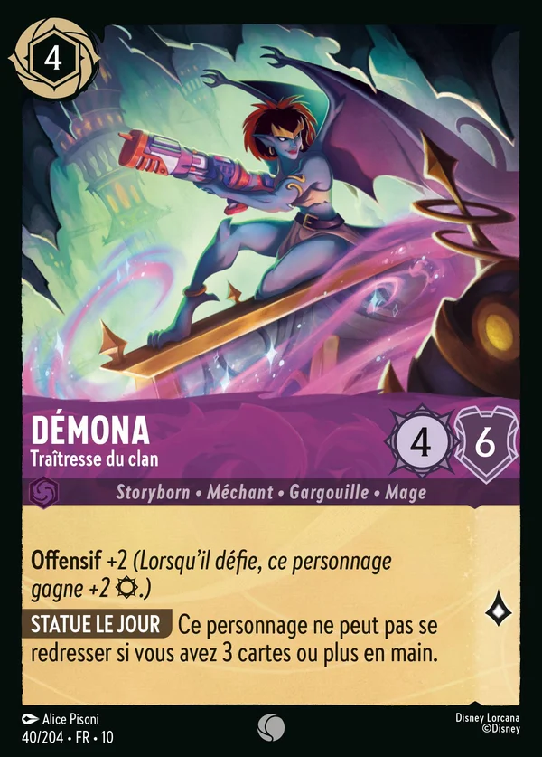 Démona - Traîtresse du clan — Disney Lorcana Personnage card from Whispers in the Well