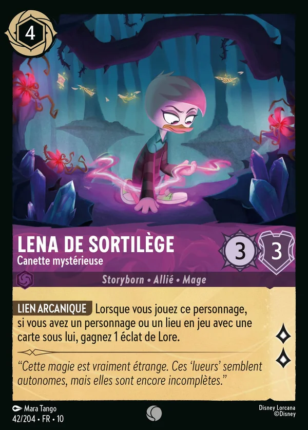 Lena de Sortilège - Canette mystérieuse — Disney Lorcana Personnage card from Whispers in the Well