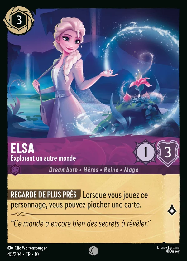 Elsa - Explorant un autre monde — Disney Lorcana Personnage card from Whispers in the Well