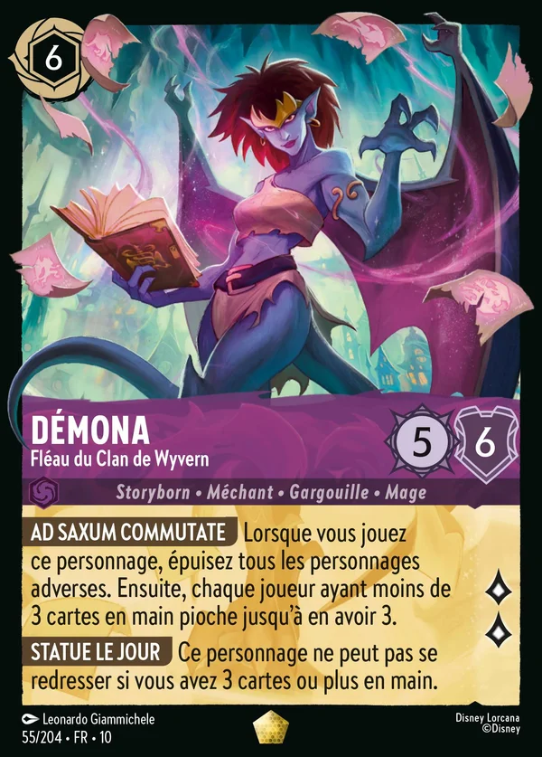 Démona - Fléau du Clan de Wyvern — Disney Lorcana Personnage card from Whispers in the Well