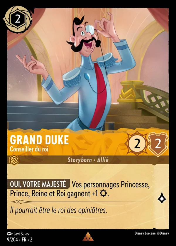 Grand Duke - Conseiller du roi — Disney Lorcana Personnage card from Rise of the Floodborn