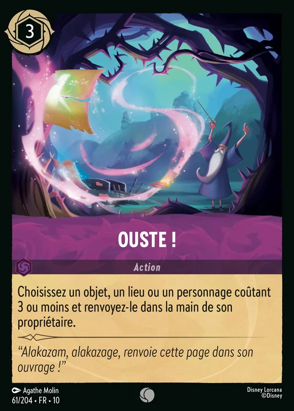 Ouste ! — Disney Lorcana Action card from Whispers in the Well
