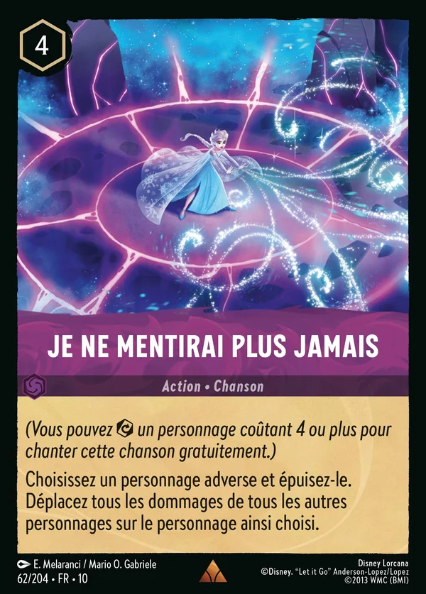 Je ne mentirai plus jamais — Disney Lorcana Action card from Whispers in the Well
