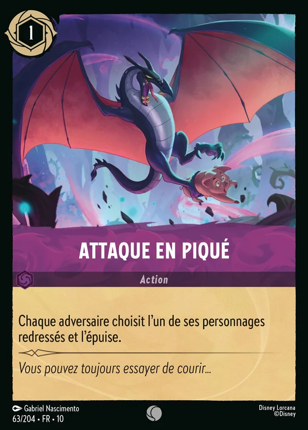 Attaque en piqué — Disney Lorcana Action card from Whispers in the Well