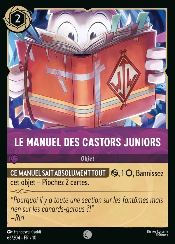Le Manuel des Castors Juniors — Disney Lorcana Objet card from Whispers in the Well