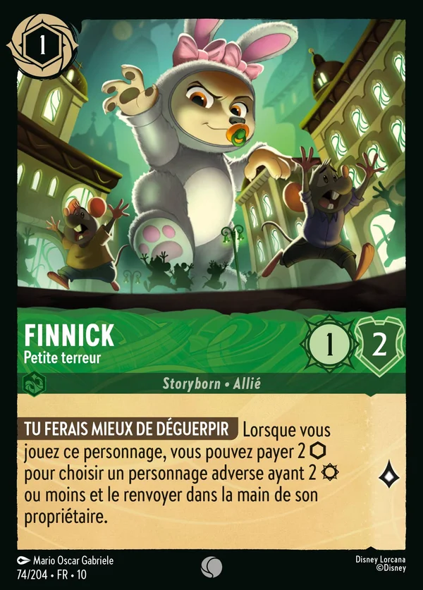 Finnick - Petite terreur — Disney Lorcana Personnage card from Whispers in the Well