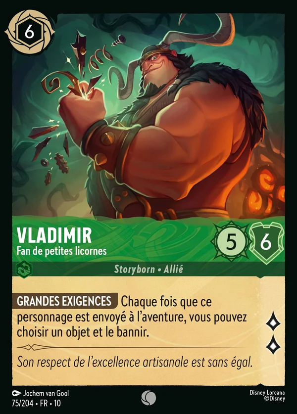 Vladimir - Fan de petites licornes — Disney Lorcana Personnage card from Whispers in the Well