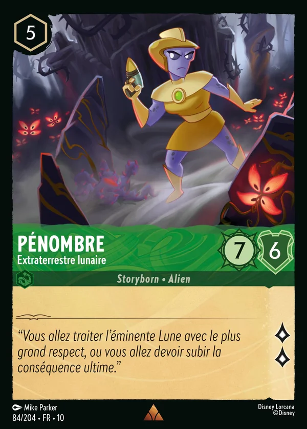 Pénombre - Extraterrestre lunaire — Disney Lorcana Personnage card from Whispers in the Well