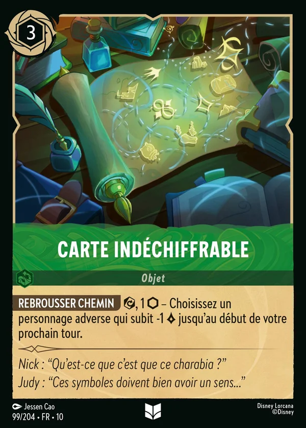 Carte indéchiffrable — Disney Lorcana Objet card from Whispers in the Well