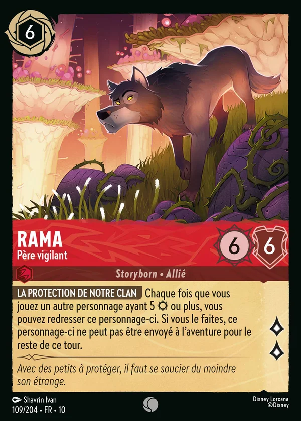 Rama - Père vigilant — Disney Lorcana Personnage card from Whispers in the Well
