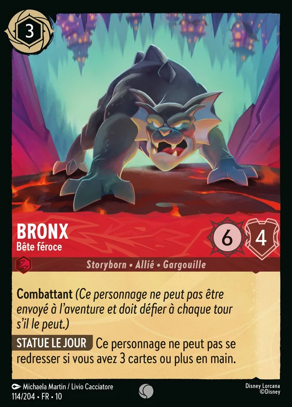 Bronx - Bête féroce — Disney Lorcana Personnage card from Whispers in the Well