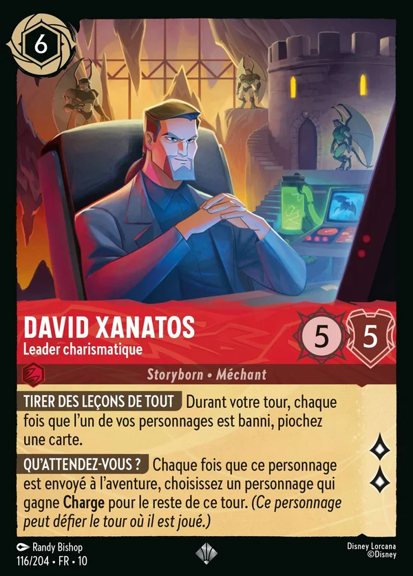 David Xanatos - Leader charismatique — Disney Lorcana Personnage card from Whispers in the Well