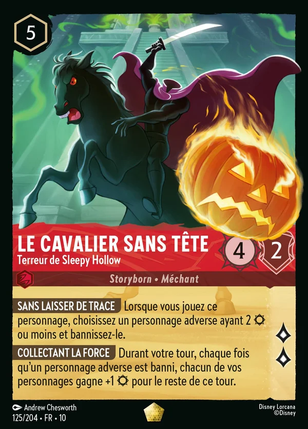 Le Cavalier sans tête - Terreur de Sleepy Hollow — Disney Lorcana Personnage card from Whispers in the Well