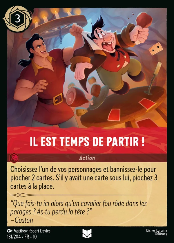 Il est temps de partir ! — Disney Lorcana Action card from Whispers in the Well