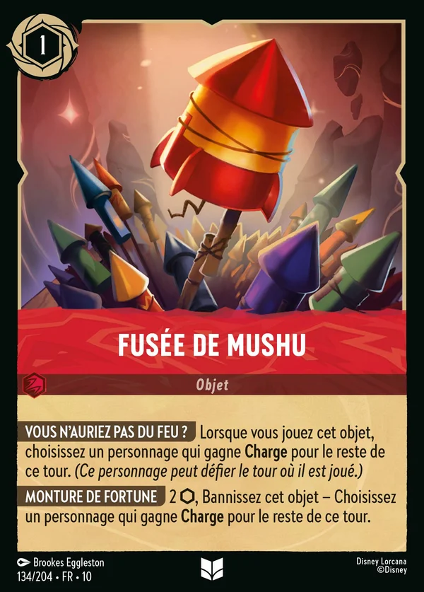 Fusée de Mushu — Disney Lorcana Objet card from Whispers in the Well