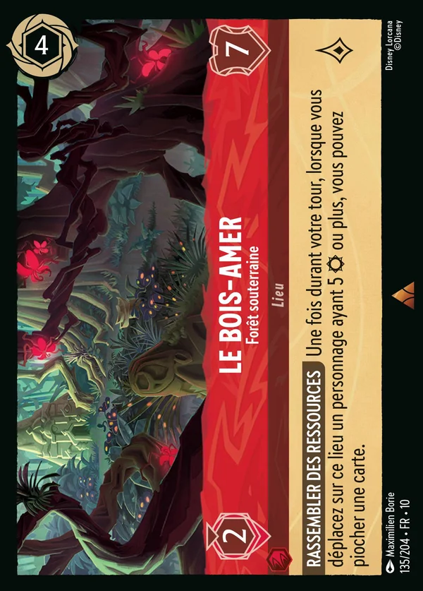 Le Bois-Amer - Forêt souterraine — Disney Lorcana Lieu card from Whispers in the Well
