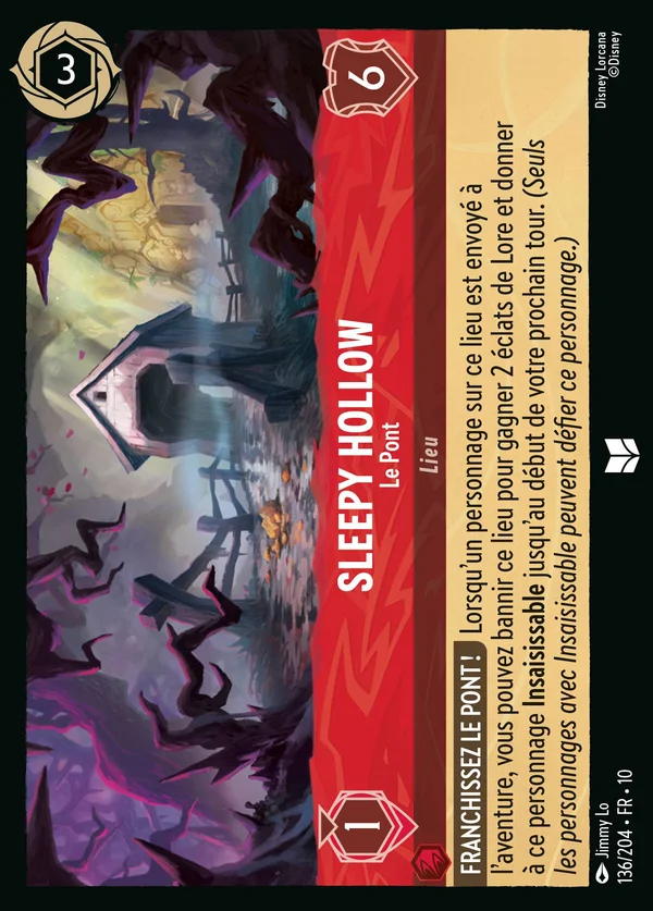 Sleepy Hollow - Le Pont — Disney Lorcana Lieu card from Whispers in the Well