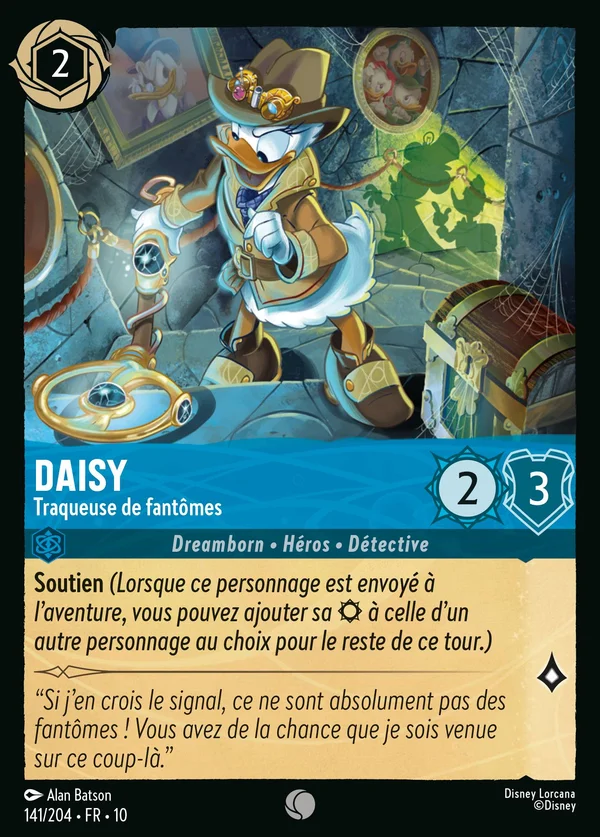 Daisy - Traqueuse de fantômes — Disney Lorcana Personnage card from Whispers in the Well
