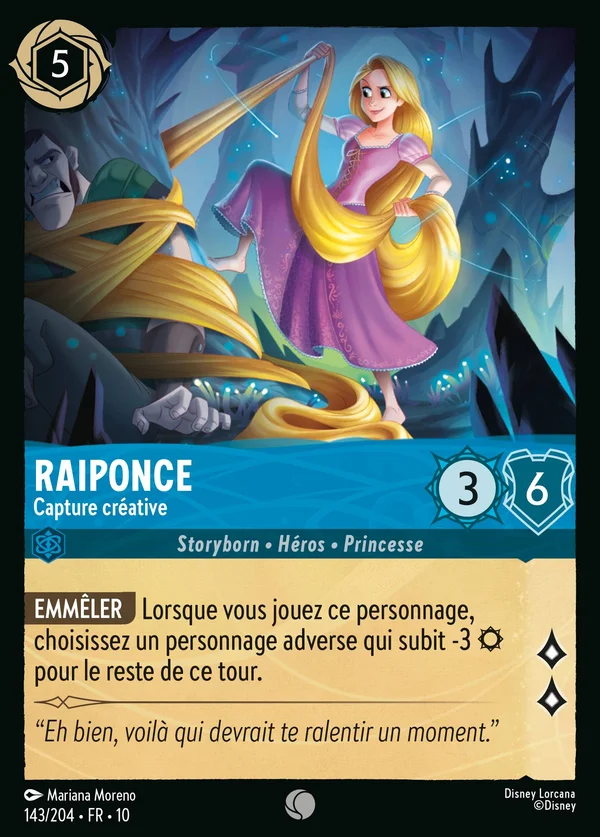 Raiponce - Capture créative — Disney Lorcana Personnage card from Whispers in the Well