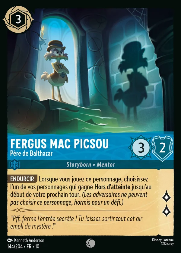 Fergus Mac Picsou - Père de Balthazar — Disney Lorcana Personnage card from Whispers in the Well