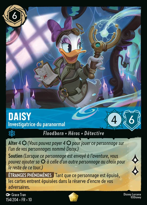 Daisy - Investigatrice du paranormal — Disney Lorcana Personnage card from Whispers in the Well