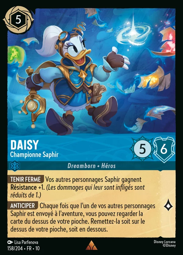 Daisy - Championne Saphir — Disney Lorcana Personnage card from Whispers in the Well