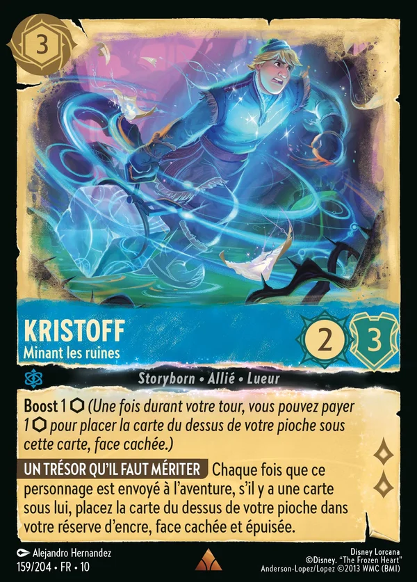 Kristoff - Minant les ruines — Disney Lorcana Personnage card from Whispers in the Well