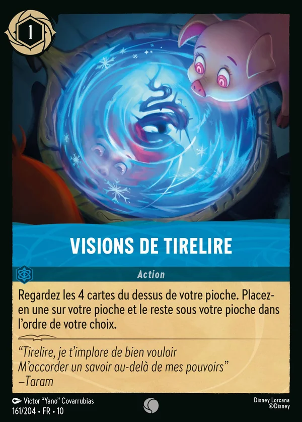 Visions de Tirelire — Disney Lorcana Action card from Whispers in the Well