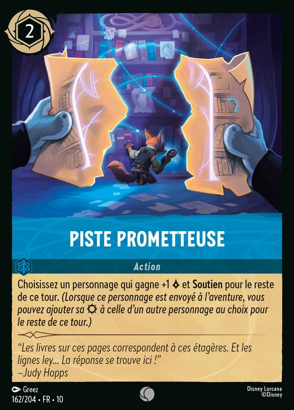 Piste prometteuse — Disney Lorcana Action card from Whispers in the Well