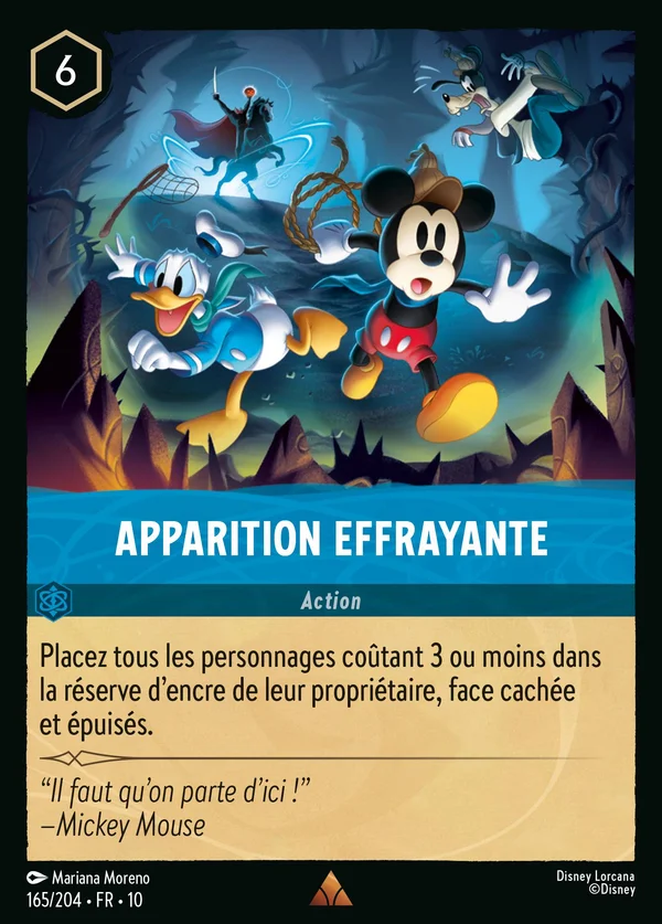 Apparition effrayante — Disney Lorcana Action card from Whispers in the Well