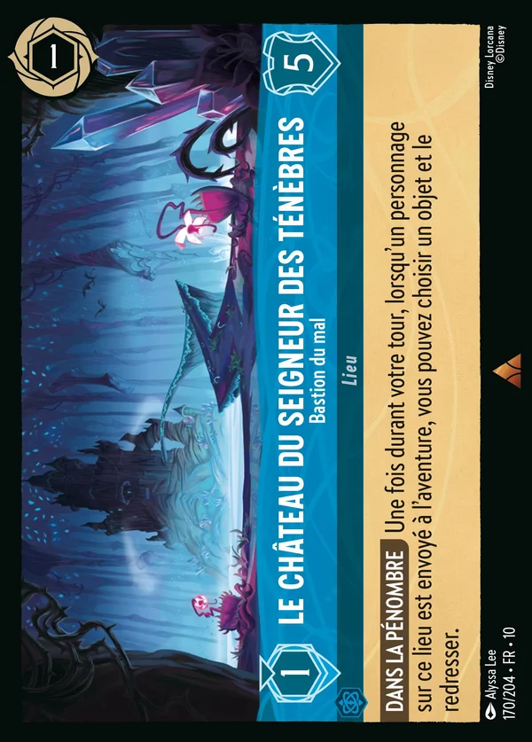Le Château du Seigneur des Ténèbres - Bastion du mal — Disney Lorcana Lieu card from Whispers in the Well