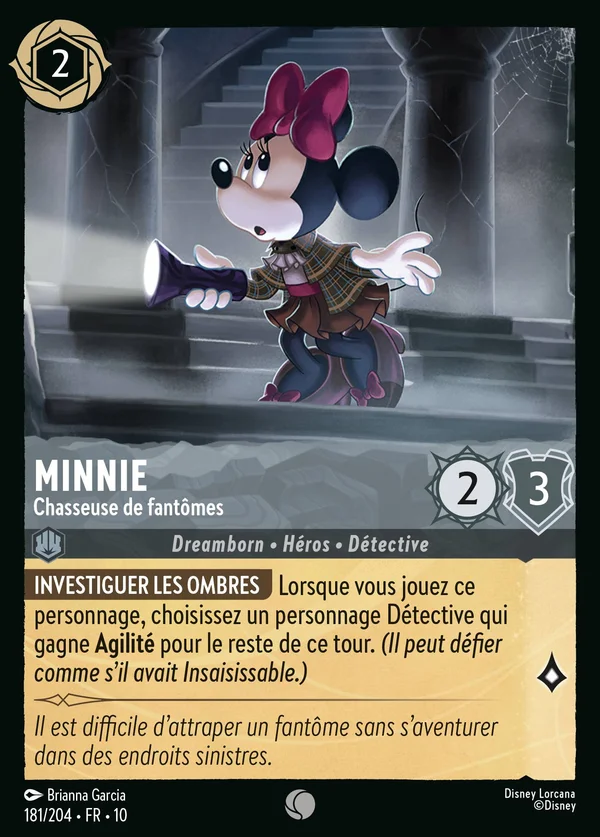 Minnie - Chasseuse de fantômes — Disney Lorcana Personnage card from Whispers in the Well