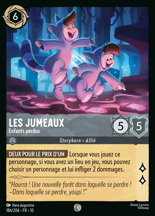 Les jumeaux - Enfants perdus — Disney Lorcana Personnage card from Whispers in the Well