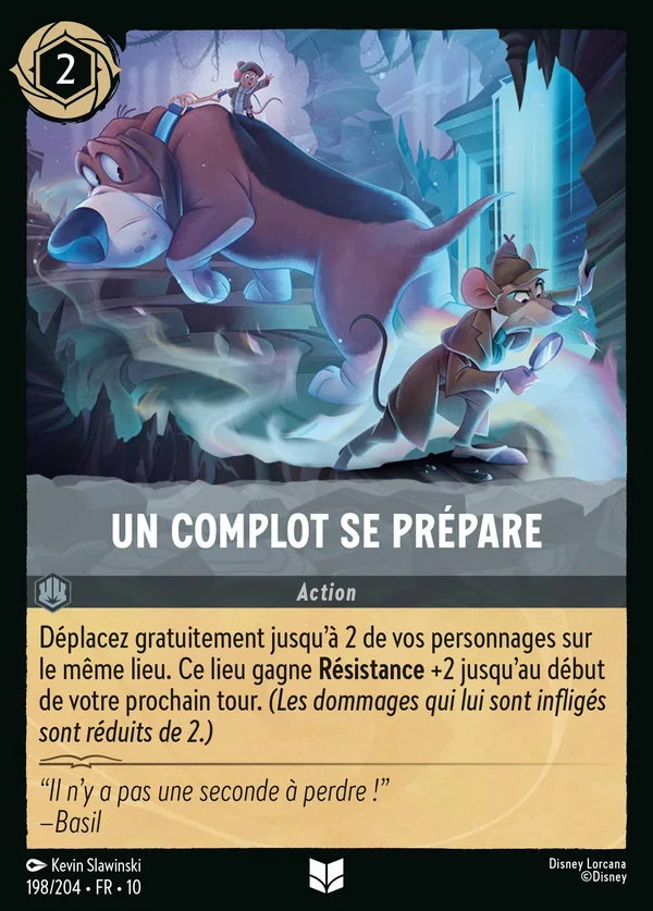 Un complot se prépare — Disney Lorcana Action card from Whispers in the Well