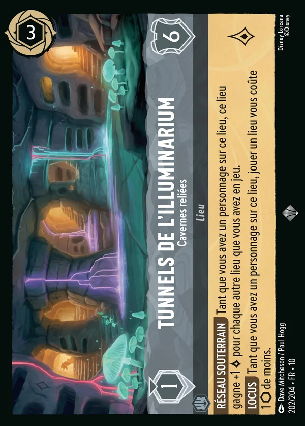 Tunnels de l'Illuminarium - Cavernes reliées — Disney Lorcana Lieu card from Whispers in the Well