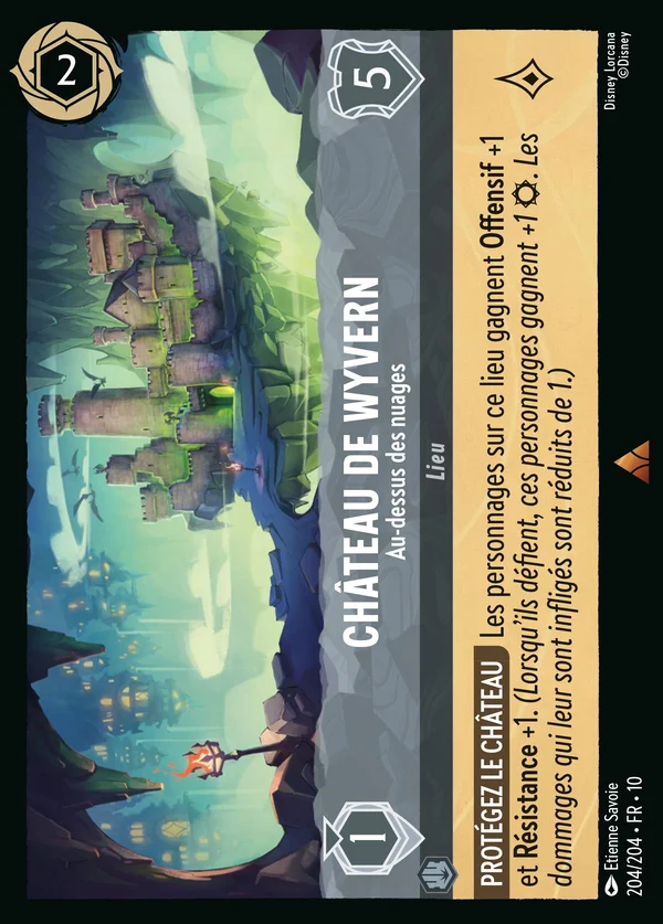 Château de Wyvern - Au-dessus des nuages — Disney Lorcana Lieu card from Whispers in the Well